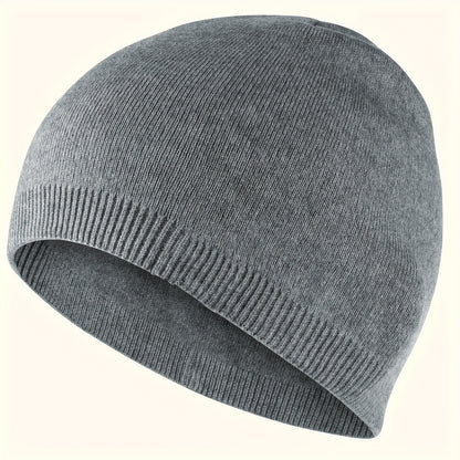 Unisex Soft Warm Winter Knitted Beanie Hat, Windproof Outdoor Sports Cap, Breathable Running, Hiking, Cycling