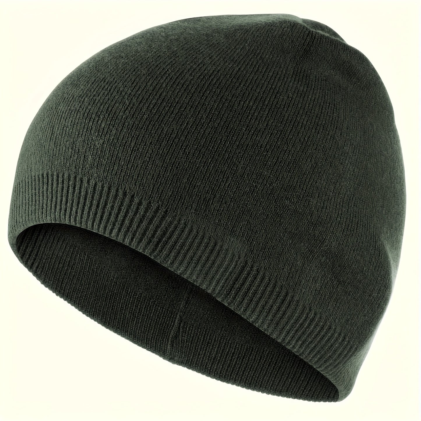 Unisex Soft Warm Winter Knitted Beanie Hat, Windproof Outdoor Sports Cap, Breathable Running, Hiking, Cycling