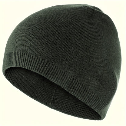 Unisex Soft Warm Winter Knitted Beanie Hat, Windproof Outdoor Sports Cap, Breathable Running, Hiking, Cycling