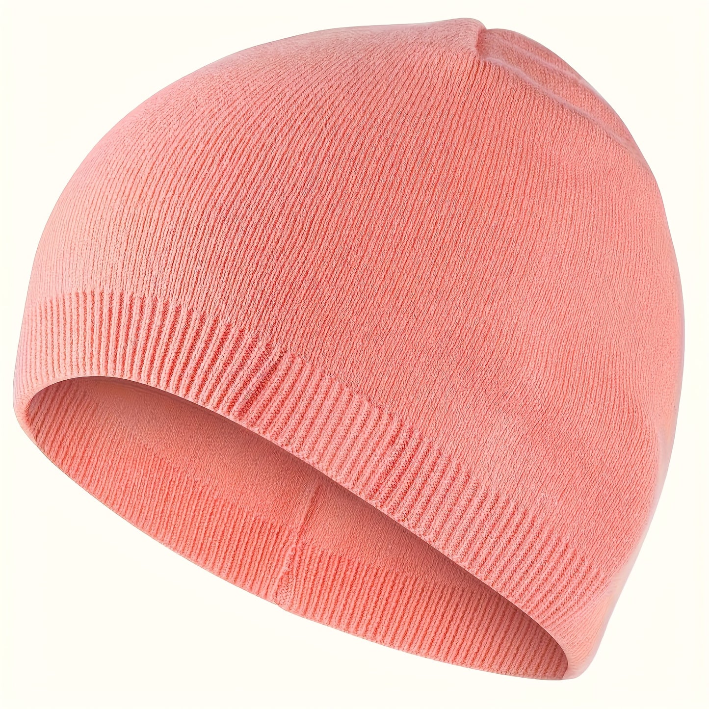 Unisex Soft Warm Winter Knitted Beanie Hat, Windproof Outdoor Sports Cap, Breathable Running, Hiking, Cycling