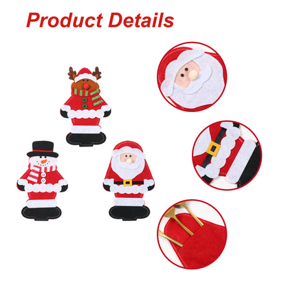 Christmas Cutlery Holders, Xmas Ornaments, Merry Christmas Decoration for Home 2025, Navidad Natal New Year Gift