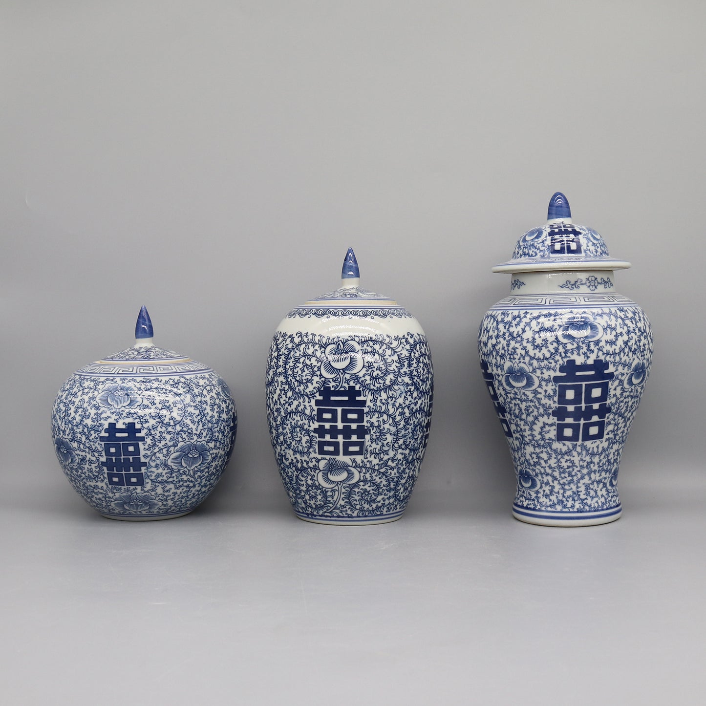 Ceramic Jar Blue And White Ceramics Home Decoration Vase Canister Pot 1