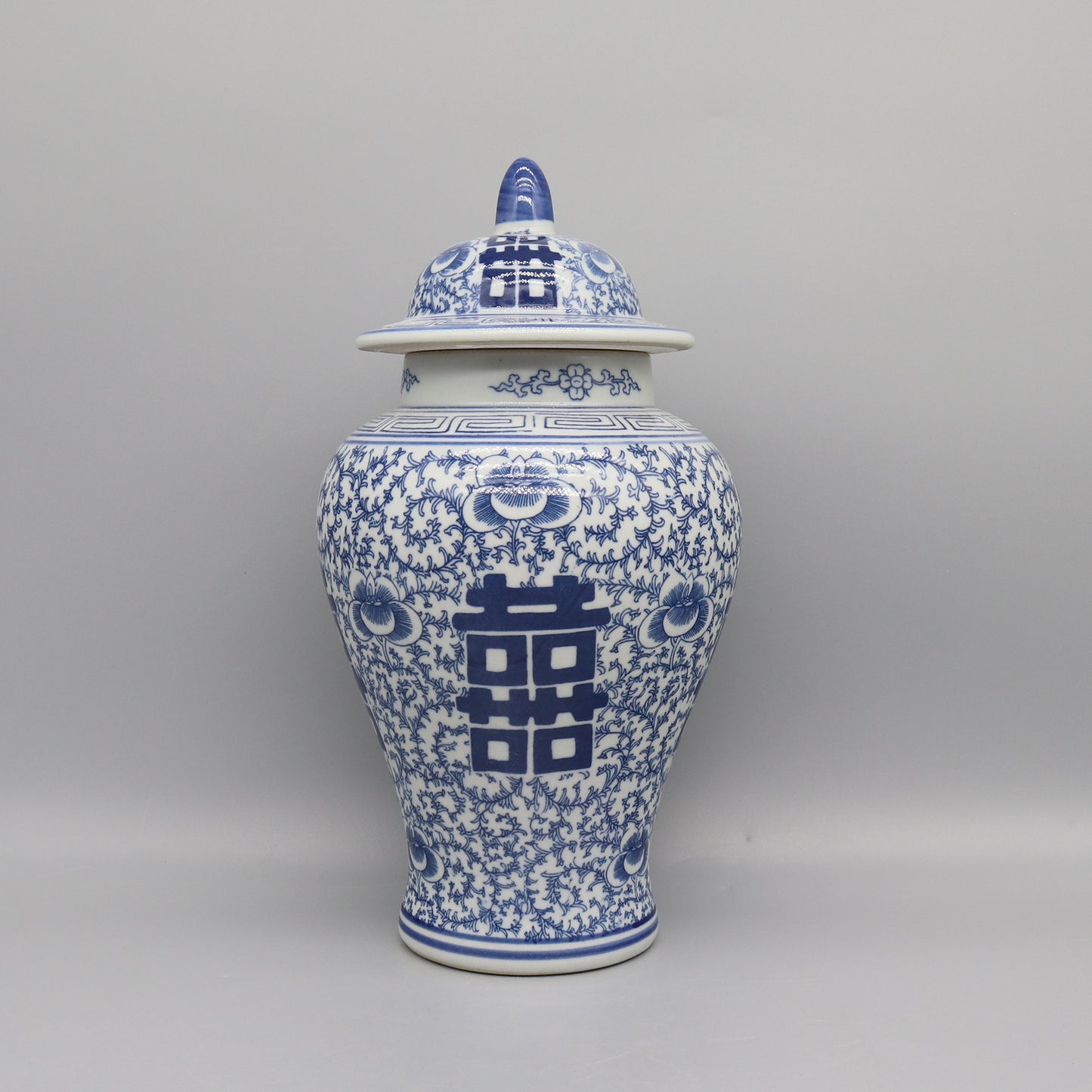 Ceramic Jar Blue And White Ceramics Home Decoration Vase Canister Pot 5
