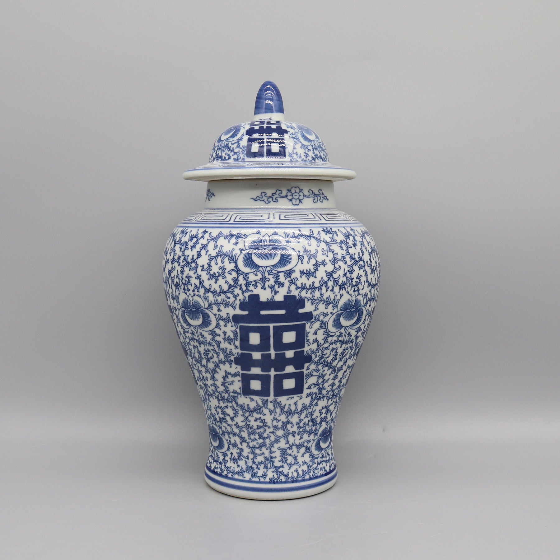 Ceramic Jar Blue And White Ceramics Home Decoration Vase Canister Pot 5