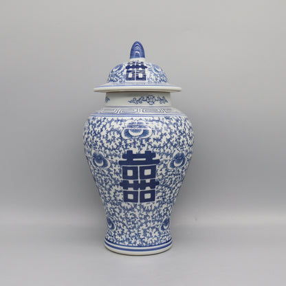 Ceramic Jar Blue And White Ceramics Home Decoration Vase Canister Pot 5