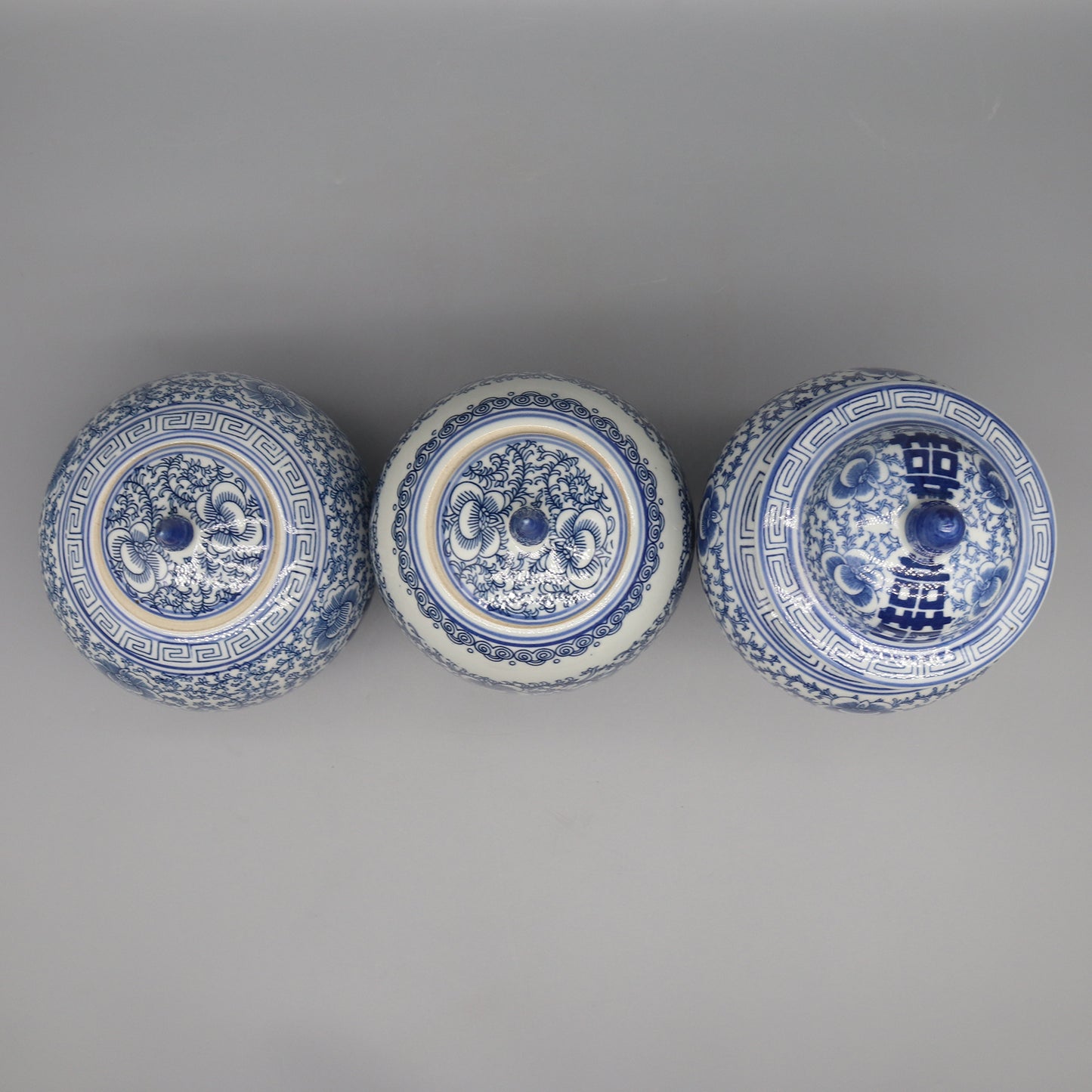 Ceramic Jar Blue And White Ceramics Home Decoration Vase Canister Pot 4