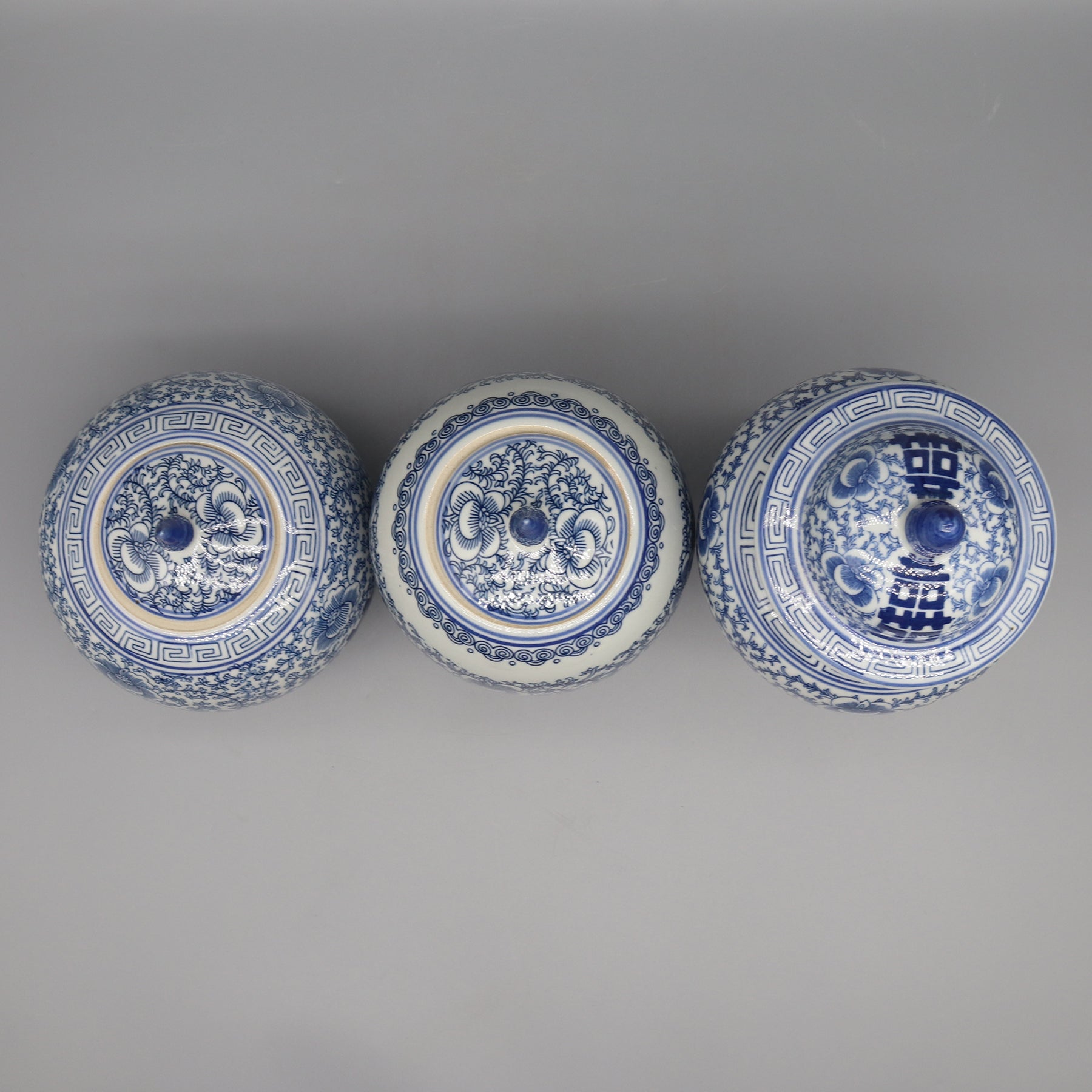 Ceramic Jar Blue And White Ceramics Home Decoration Vase Canister Pot 4