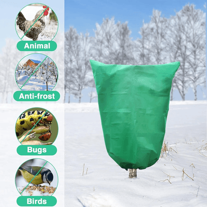 FrostShield Pro Plant Protection Bag With Zipper And Drawstring  HeavyDuty Freeze Protection Cover 2