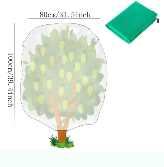 FrostShield Pro Plant Protection Bag With Zipper And Drawstring  HeavyDuty Freeze Protection Cover 5