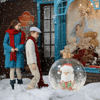 GlowOrb 60 Cm Giant Inflatable Christmas Ball With LED Lights  Transparent Outdoor Ornament 2