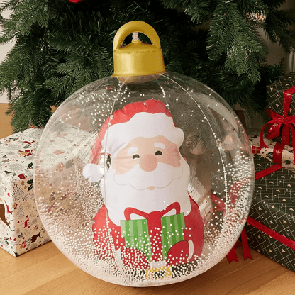 GlowOrb 60 Cm Giant Inflatable Christmas Ball With LED Lights  Transparent Outdoor Ornament 3