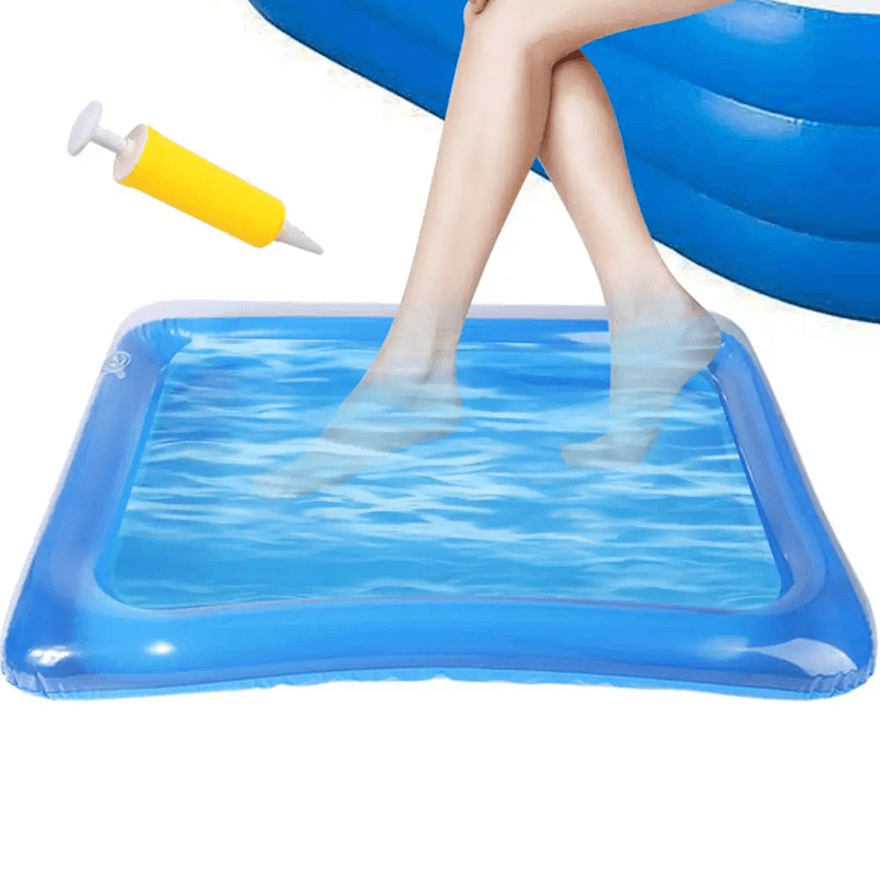 AquaRest Portable Inflatable Foot Basin  Collapsible Foot Soaking Bath For Pool Beach And Travel 2