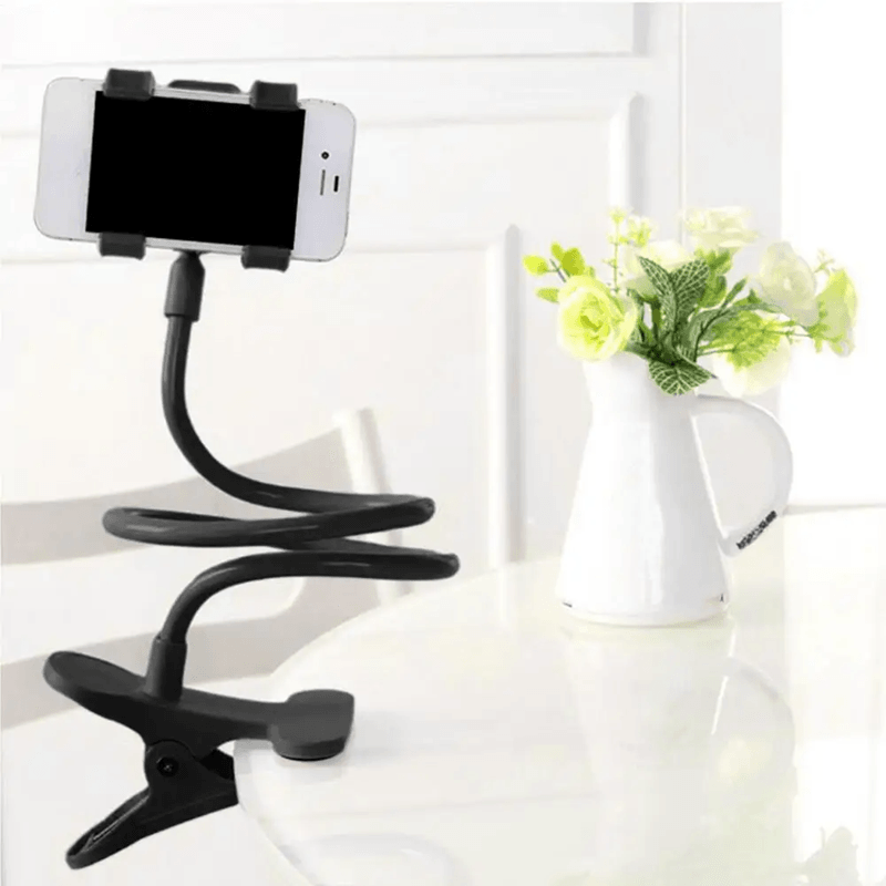FlexiGrip 360 Adjustable Phone Holder – Universal Lazy Stand for Bed, Desk, or Table