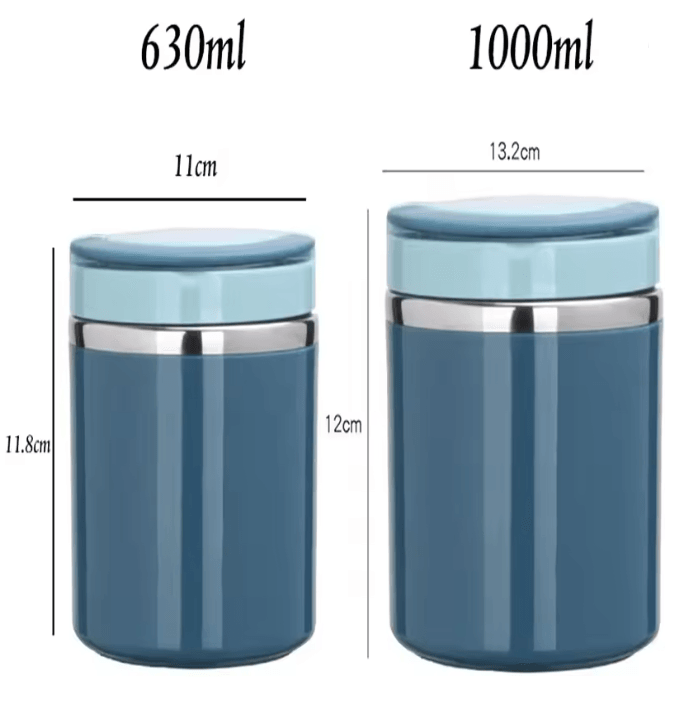 ThermoVault Stainless Steel Food Jar 630  1000 Ml Insulated Lunch Thermos 1