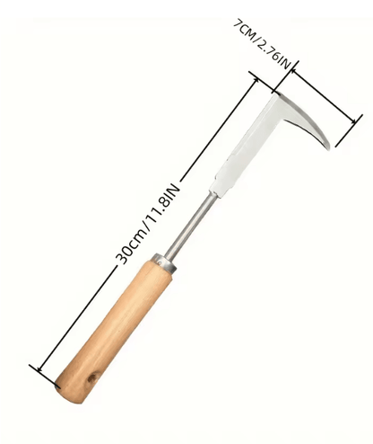 WeedMaster Stainless Steel L Shaped Garden Weeding Tool 4