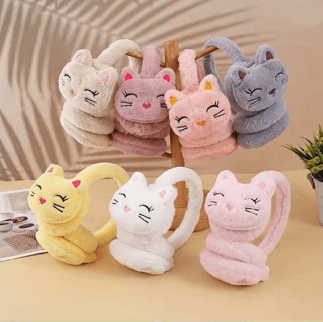 CozyCat Plush Earmuffs Winter Warm Ear Protection