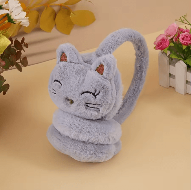 CozyCat Plush Earmuffs Winter Warm Ear Protection 5