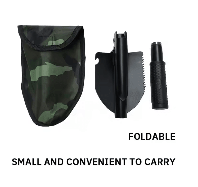 TactixPro Folding Military Shovel Multifunctional Survival Tool 3