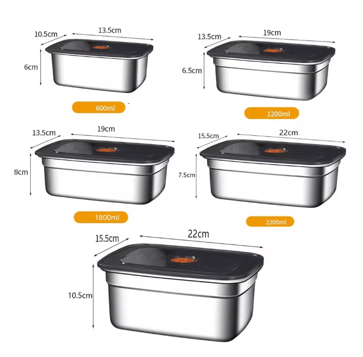 SteelMate Leak Proof Stainless Steel Lunch And Storage Box 3