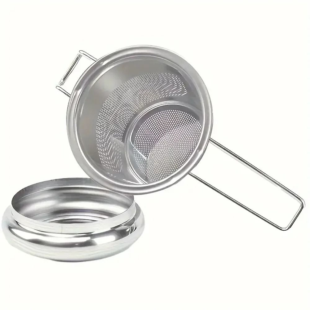 Premium Stainless Steel Tea Filter With Extended Folding Handle And Lid 3