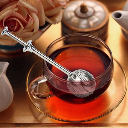 Reusable Stainless Steel Tea Strainer Ball With Adjustable Handle 2