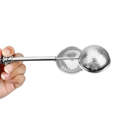 Reusable Stainless Steel Tea Strainer Ball With Adjustable Handle 3