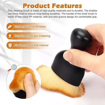 Car Interior Detail Brush Set For Air Vents Dashboard Cleaning 3
