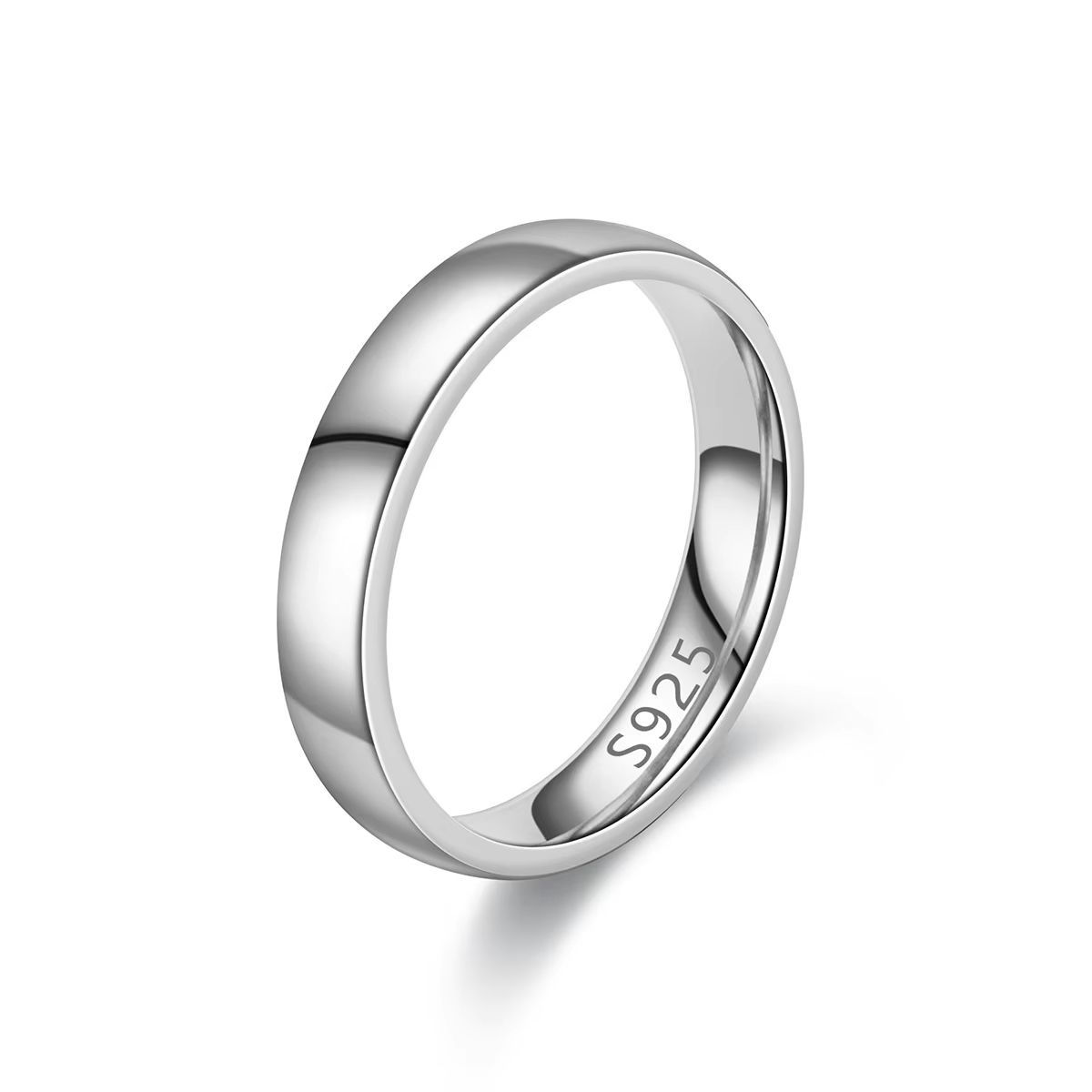 Gold Plated Simple Couple Wedding Engagement Ring 2