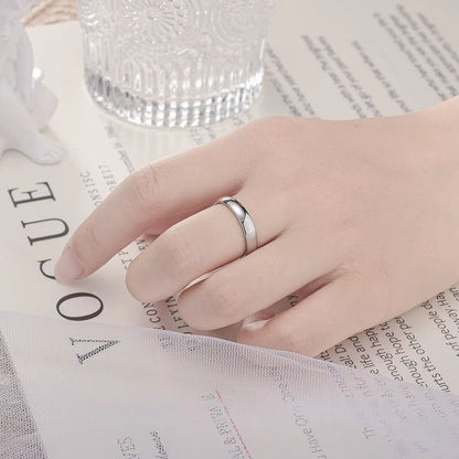 Gold Plated Simple Couple Wedding Engagement Ring 5