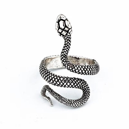 3pcs Snake Ring Set For Men And Women  Hip Hop Ring Gothic Rings In Retro Gun Black 8