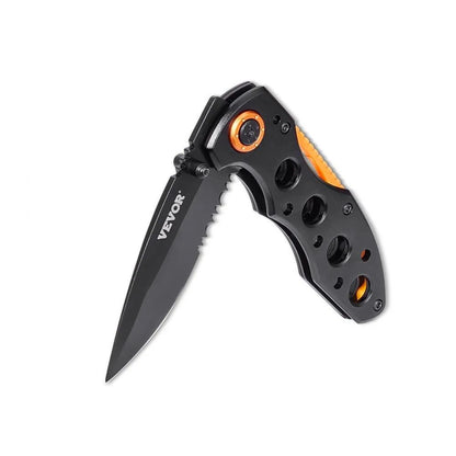 Folding Pocket Knife Blade Aluminum Handle Sharp EDC Camping Hiking Knife Lightweight Self Defense  7