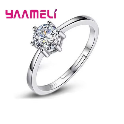 Elegant S925 Sterling Silver Engagement Ring With Austrian Crystal  Matching Wedding Band For Men A 1
