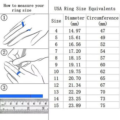 2pcs Bridal Ring Set For Women  Luxury Zircon Wedding Rings With Crystal Love Band 1
