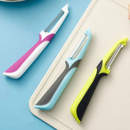 Stainless Steel Multi-Functional Vegetable & Fruit Peeler, Manual Fast Kitchen Tool for Efficient Processing