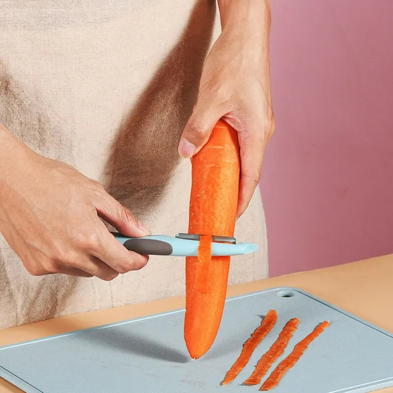 Stainless Steel Multi-Functional Vegetable & Fruit Peeler, Manual Fast Kitchen Tool for Efficient Processing