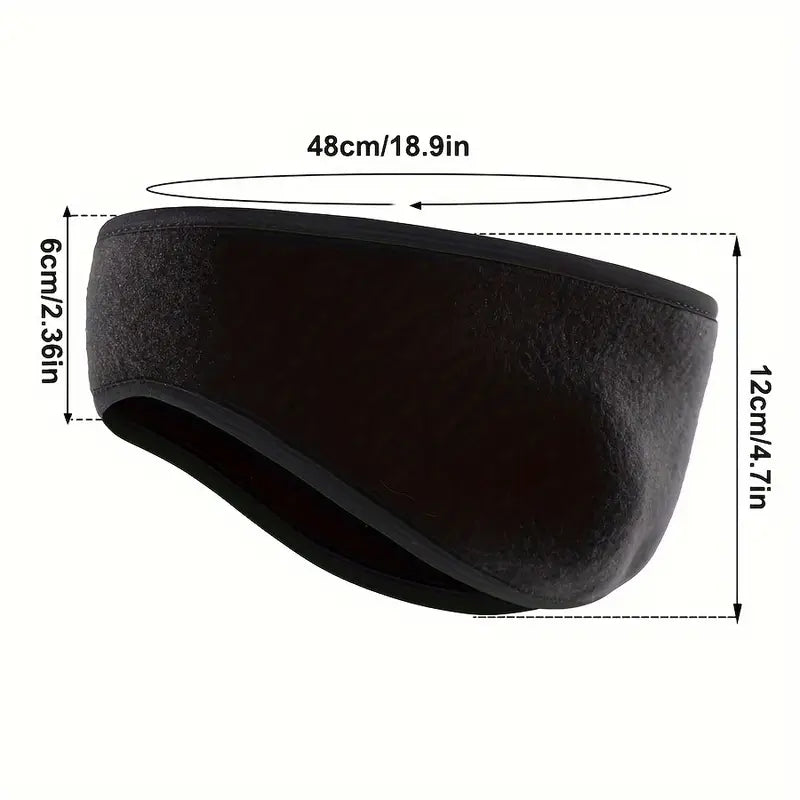 Warm Fleece Earmuffs Headband Soft Windproof Ear Warmer Unisex Outdoor Sports Headbands Ideal For S 3