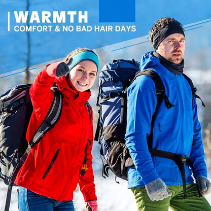 Warm Fleece Earmuffs Headband Soft Windproof Ear Warmer Unisex Outdoor Sports Headbands Ideal For S 5