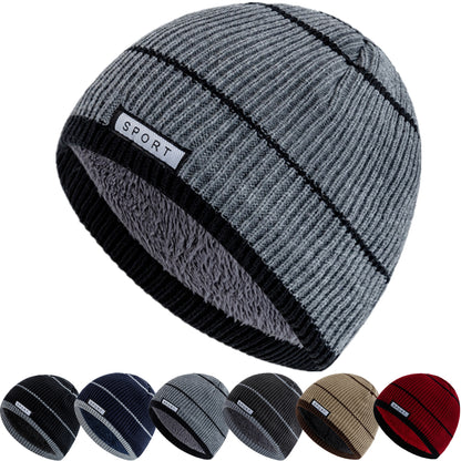 Winter Beanies for Men and Women, Unisex Warm Knitted Hat, Plush Fur Lined Streetwear Cap, Casual Designer Ski Hat