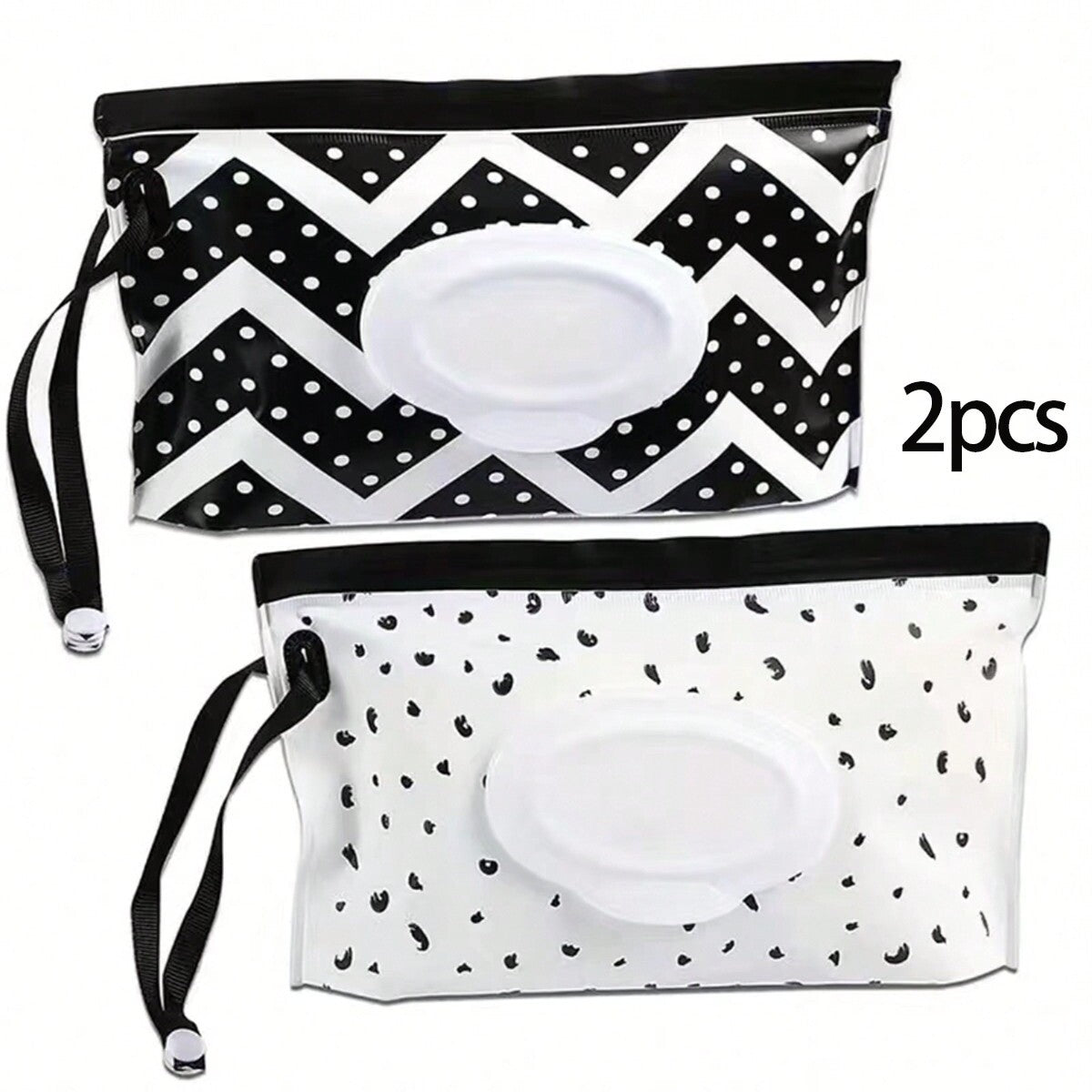 Baby Wipe Case, Reusable Wet Wipe Pouch, Travel Tissue Holder, Wet Wipes Storage Bag, Mask and Tissue Organiser