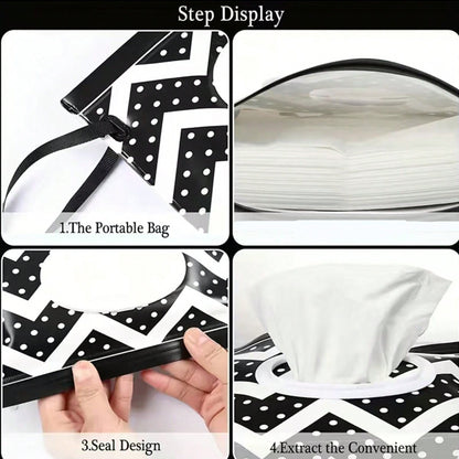 Baby Wipe Case Reusable Wet Wipe Pouch Travel Tissue Holder Wet Wipes Storage Bag Mask And Tissue O 4
