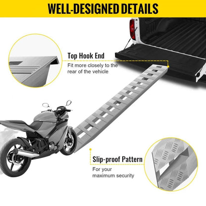 Aluminum Ramps Capacity Truck Loading Ramps Car Trailer ATV Ramps 3
