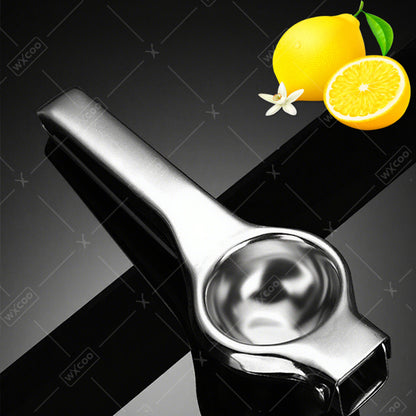 Stainless Steel Lemon Squeezer, Handheld Citrus Juicer, Lemon Lime Orange Press, Manual Fruit Juicer, Heavy-Duty Lemon
