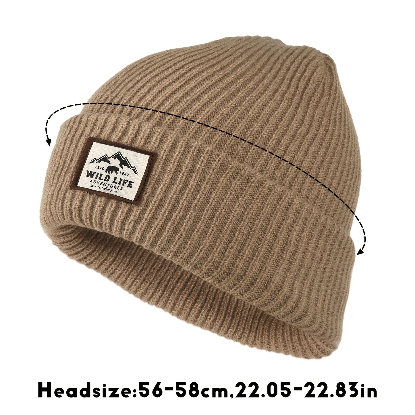 Tactical Outdoor Fleece Sports Hat, Windproof Winter Cap for Men and Women, Warm Hiking Camping Fishing Cycling Beanie