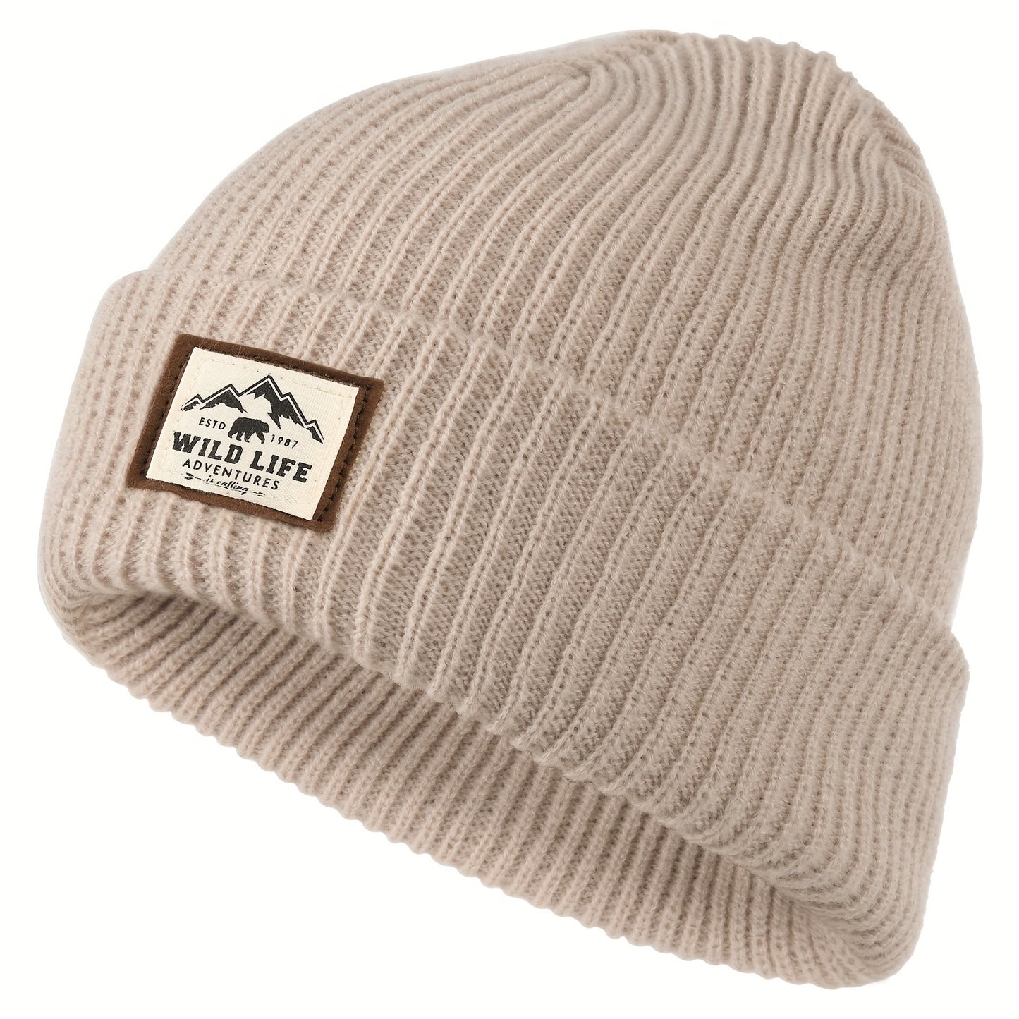Tactical Outdoor Fleece Sports Hat, Windproof Winter Cap for Men and Women, Warm Hiking Camping Fishing Cycling Beanie