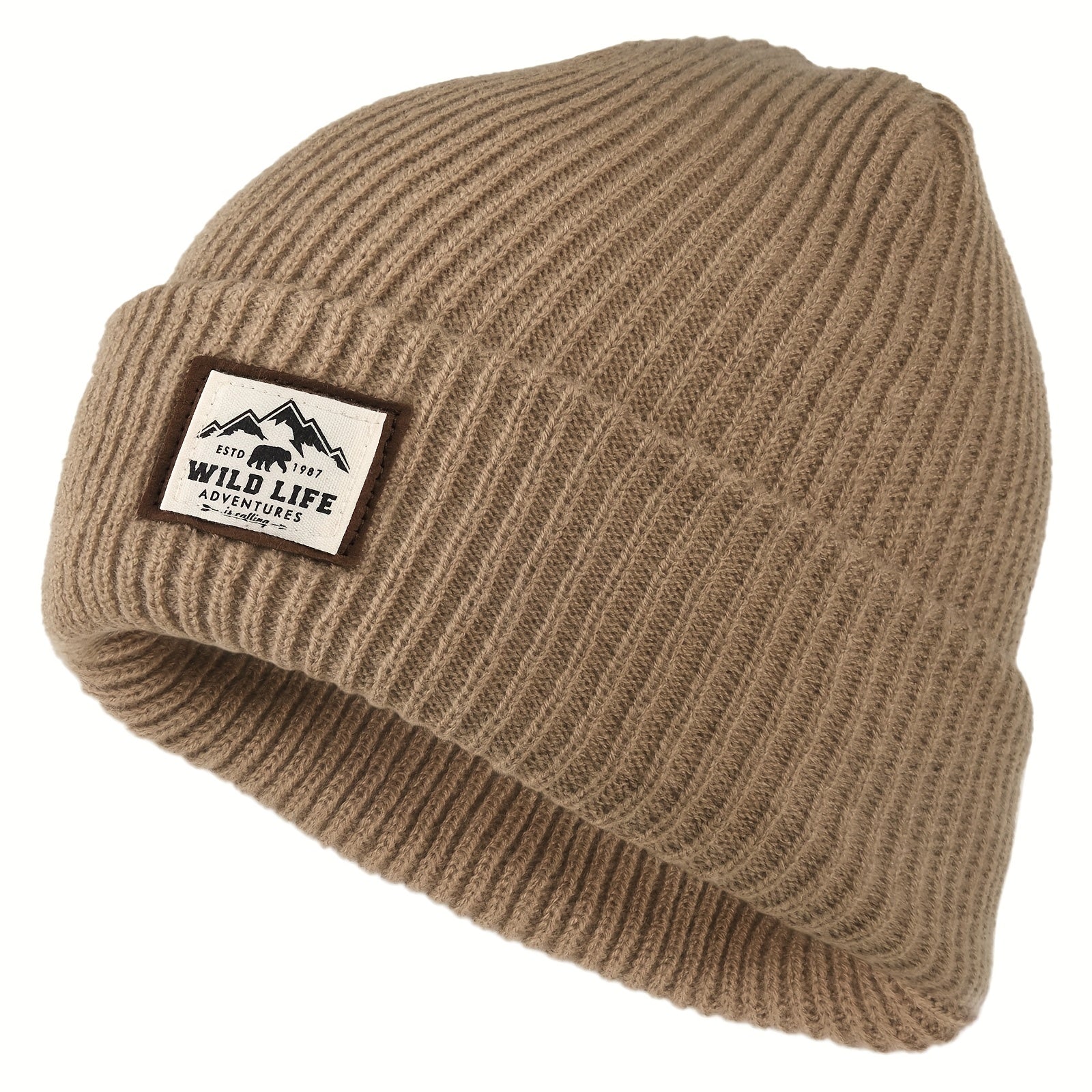 Tactical Outdoor Fleece Sports Hat, Windproof Winter Cap for Men and Women, Warm Hiking Camping Fishing Cycling Beanie