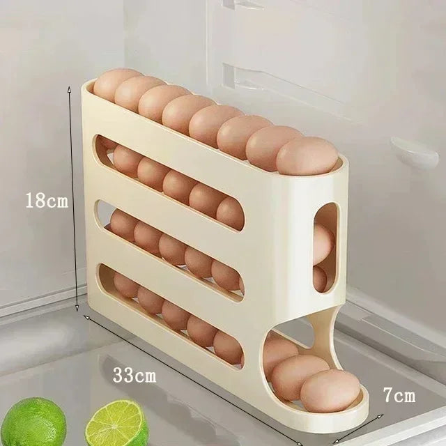 Layer Slide Egg Storage Box Ladder Style Egg Box Organiser Large Capacity Automatic Egg Rolling Mac 5