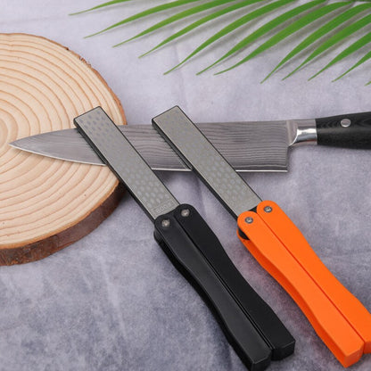 Portable Double Side Grindstone, Professional Diamond Knife Sharpener, Kitchen Folding Pocket Sharpening Stone