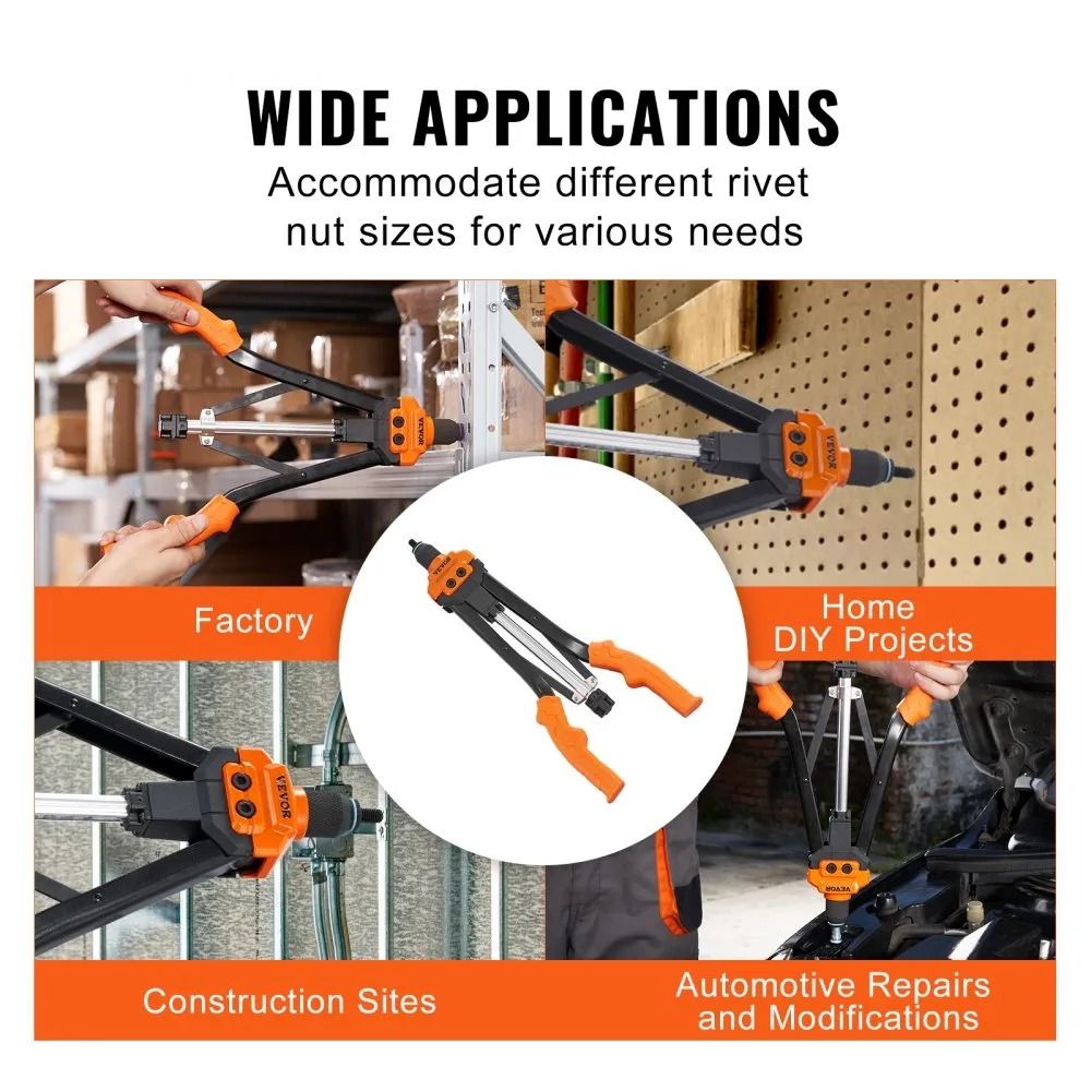 Rivnut Tool Kit With Mandrels And Rivet Nuts Semi Auto Rivet Nut Tool 2