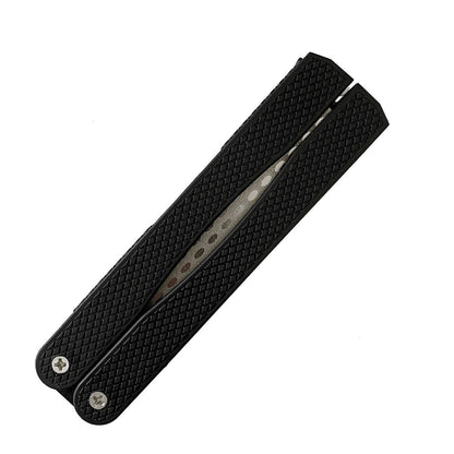 Portable Double Side Grindstone, Professional Diamond Knife Sharpener, Kitchen Folding Pocket Sharpening Stone