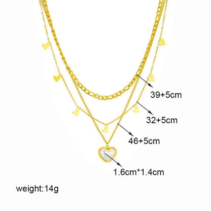 Butterfly Moon Lock Layered Necklace  316L Stainless Steel Choker With Blue Eye Pendant For Women 1